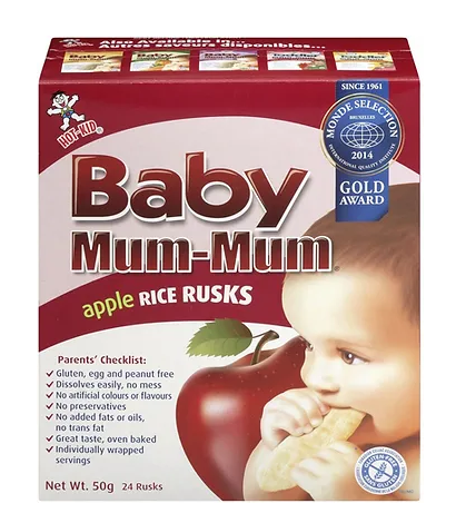 Baby Mum-Mum Apple Rice Rusks - 50g