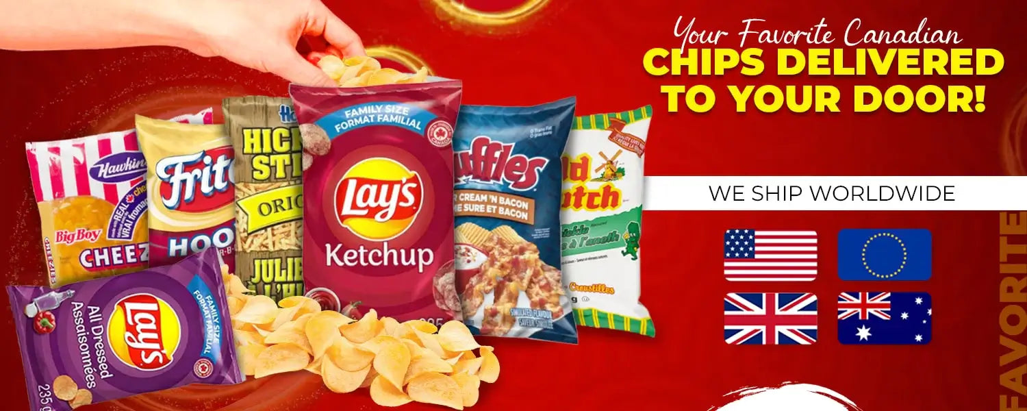 Buy Best Canadian Chips Delivering Worldwide Exclusively In Canada, USA, UK, and Australia
