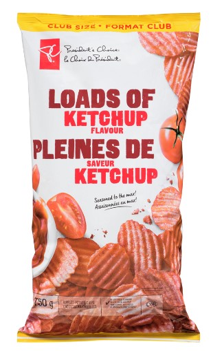 Loads Of Ketchup Rippled Potato Chips (Club size) - 750g