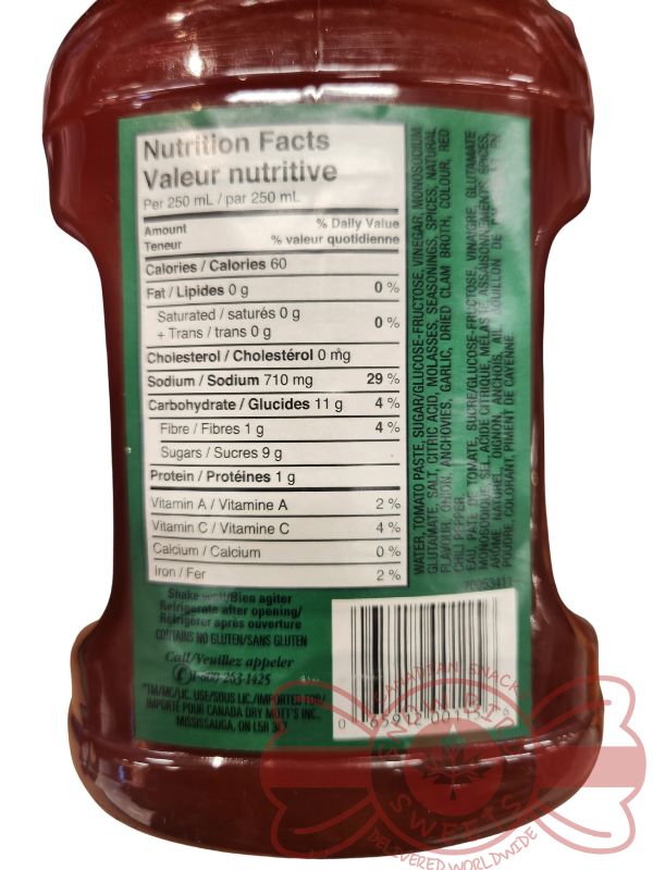 Motts-Clamato-Pickled Bean-1.89L-Back-Nutritional-information-ingredients