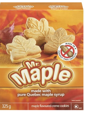 Mr. Maple Maple Flavoured Creme Cookies 325g