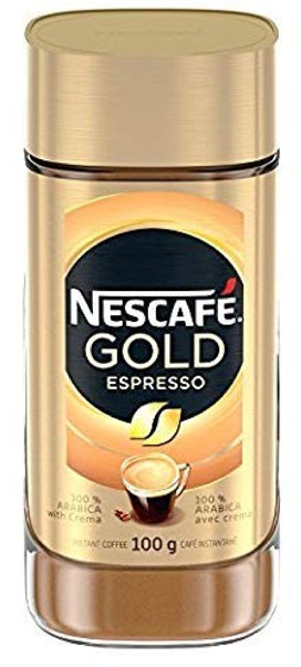 NESCAFE Gold Espresso Instant Coffee, 100g/3.5oz