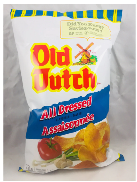 Buy Buy Old Dutch All Dressed Potato Chips Gluten Free 255g