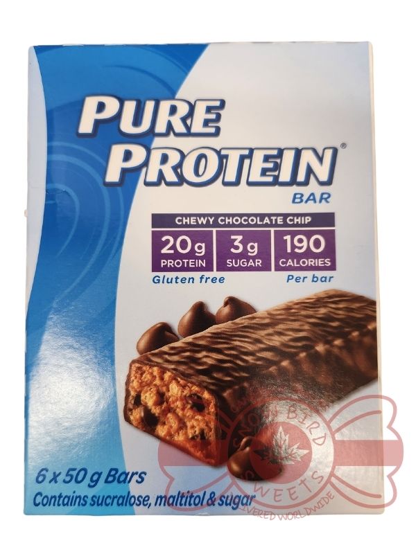 Pure-ProteinBar-ChewyChocolateChip-6x50g-Front