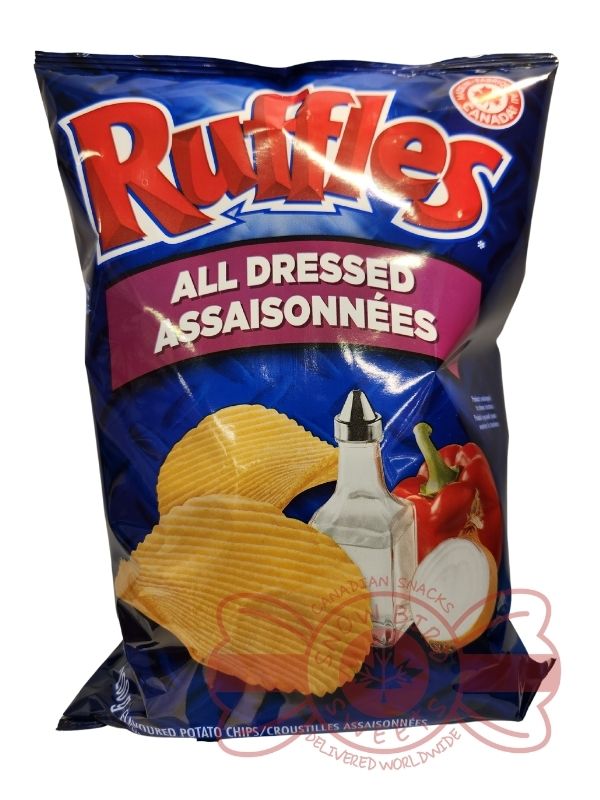 Ruffles All Dressed Flavoured Potato Chips Front