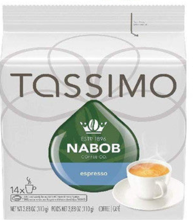 Buy Tassimo Nabob Coffee Espresso - 14 T-Discs