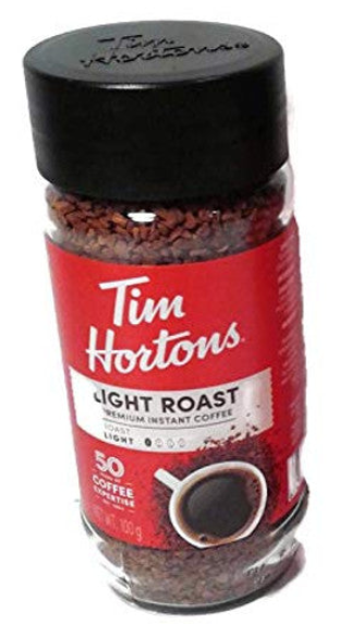 Buy Tim Hortons Premium Light Roast Instant Coffee 1-100g/3.5oz