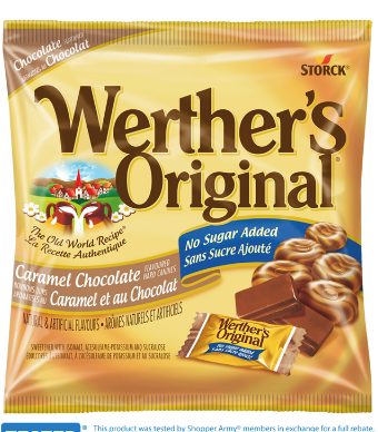 WERTHER'S ORIGINAL No Sugar Added Caramel Chocolate Hard Candy 60 g