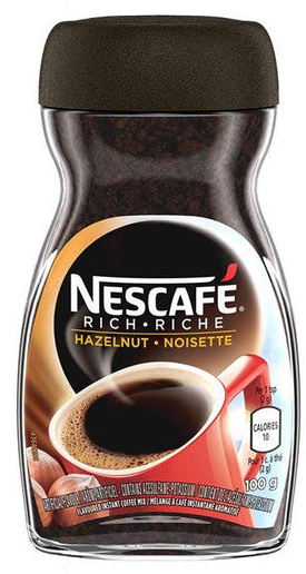 NESCAFE Rich Hazelnut, Instant Coffee, 100g/3.5 oz., Jar