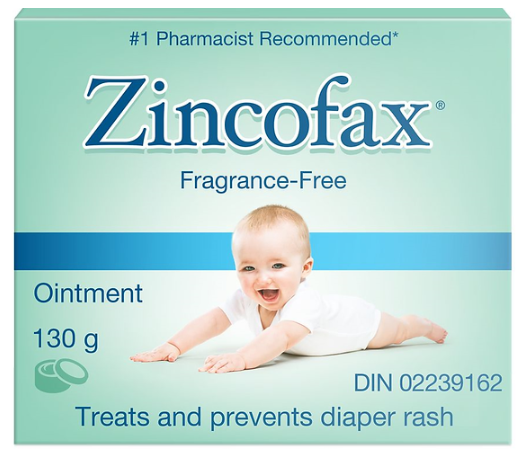 Zincofax Fragrance-Free Diaper Rash Baby Ointment - 130g