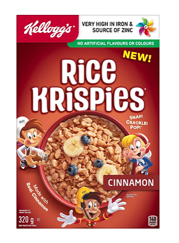Kellogg's Rice Krispies Cereal Cinnamon 320g