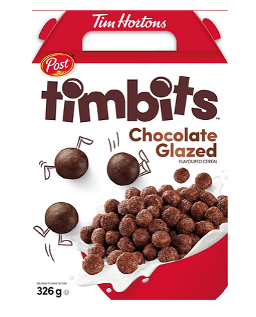 Post Tim Hortons Timbits Chocolate Glazed Cereal - 326g