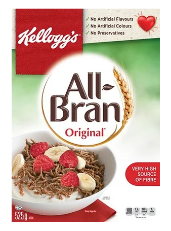 Kellogg's All-Bran Original Cereal - 525g