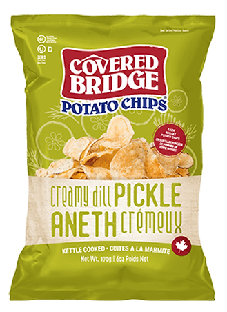 Covered Bridge Creamy Dill Pickle Potato Chips 170g
