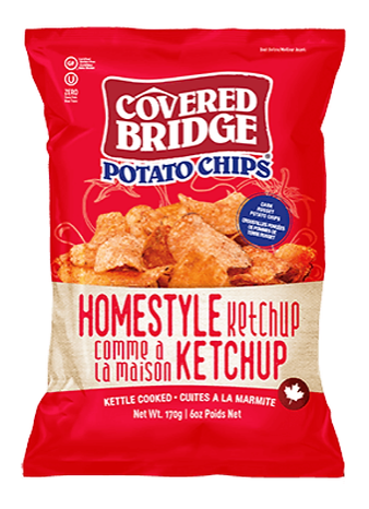 Covered Bridge Ketchup Potato Chips 170g