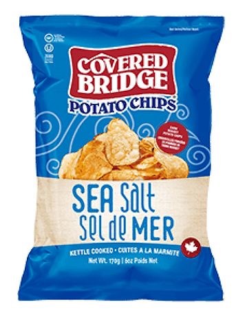 Covered Bridge Sea Salt Potato Chips 170g