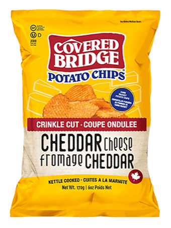 Covered Bridge Cheddar Cheese Potato Chips 170g