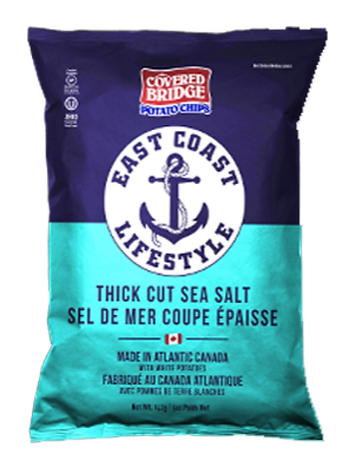 Covered Bridge ECL Thick Cut Sea Salt Potato Chips 142g