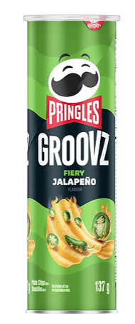 Pringles Groovz Fiery Jalapeño Potato Chips 137g