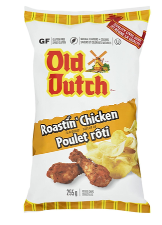 Old Dutch Roastin' Chicken Potato Chips - 255g