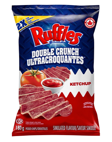 Buy Ruffles Double Crunch Ketchup Potato Chips - 180g
