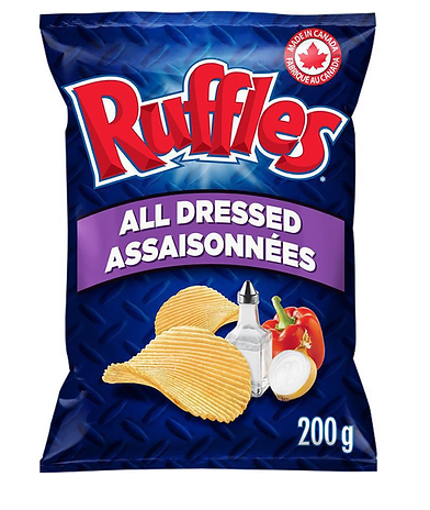 Ruffles All Dressed Potato Chips 200g