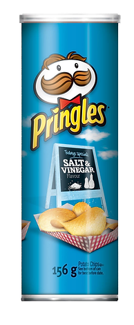 Pringles Salt & Vinegar Potato Chips - 156g
