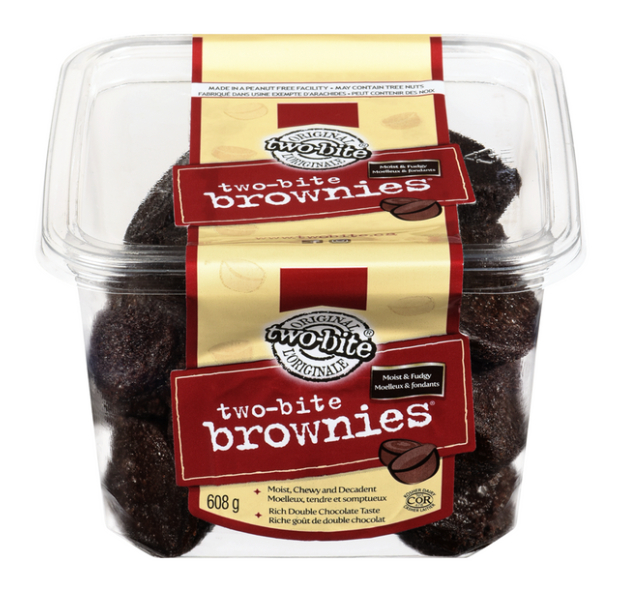 Original Two-Bite Brownies, 608g/1.3 lbs. Box