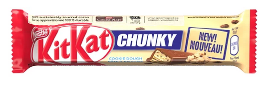 Nestle Kit Kat Chunky Cookie Dough Chocolate Bars