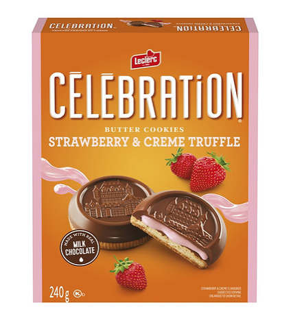 Celebration Strawberry & Creme Truffle Cookie 240g