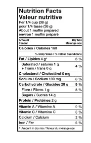 Quaker Oatmeal Muffin Mix - 900g