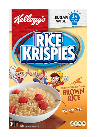 Kellogg's Rice Krispies Cereal Brown Rice Gluten Free - 340g