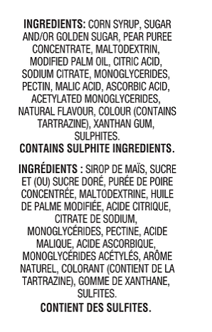 Fruit Roll-Ups Blastin' Berry Variety - 141g Ingredients List