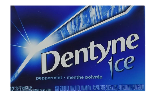 Dentyne Ice Bubble Gum, Peppermint - 12x12 - .44lb(204g)