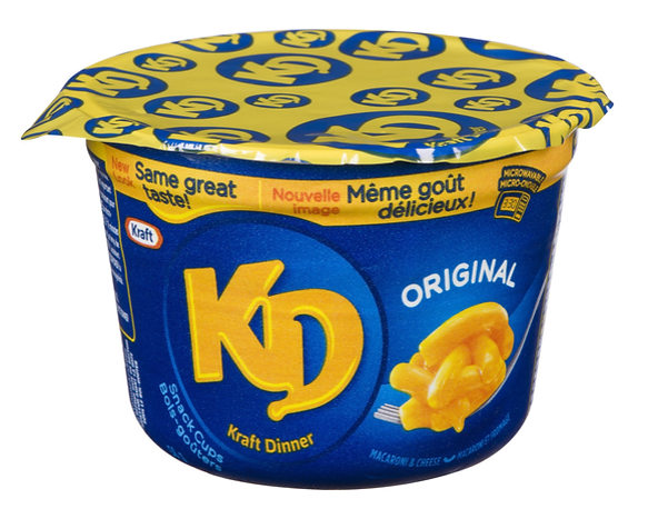 Kraft Dinner Original Mac & Cheese Snack Cups 58g