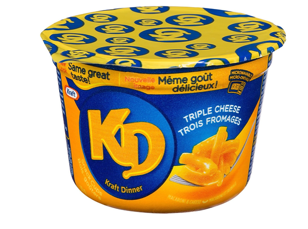 Kraft Dinner Three Cheese Mac & Cheese Snack Cups 58g