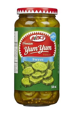 Bick’s Yum Yum Sweet Pickles - 454g