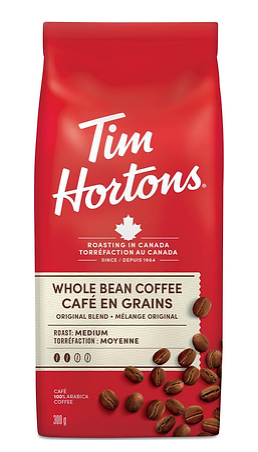 Tim Hortons Original Blend Whole Bean Coffee - 300g