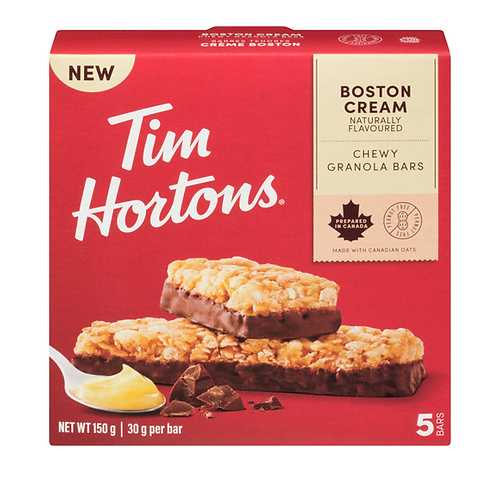 Tim Hortons Boston Cream Granola Bar 160g