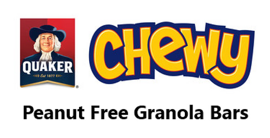 Quaker Chewy Peanut Free Granola Bars - 120g