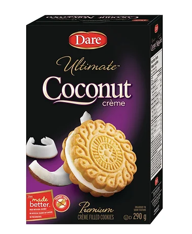Dare Ultimate Coconut Creme Cookies - 290g