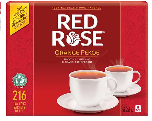 Buy Red Rose Orange Pekoe Tea 216 Bags - 626g