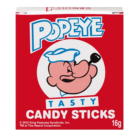 Popeye Candy Sticks - 12pk - 192g