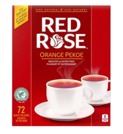 Red Rose Orange Pekoe Tea 72 Bags - 209g