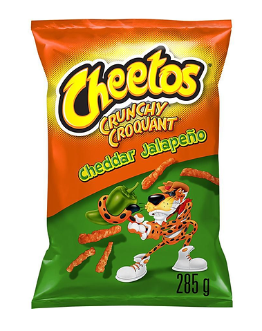 Cheetos Crunchy Cheddar Jalapeño Cheese Flavoured 285g