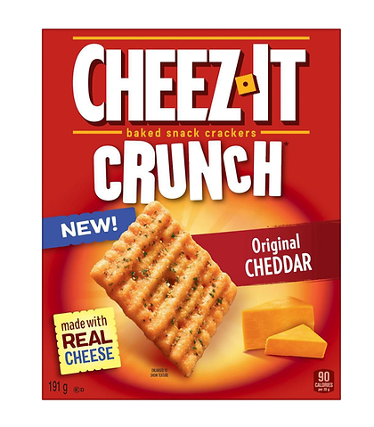 Cheez-It Crunch Original Cheddar Snack Crackers 191g