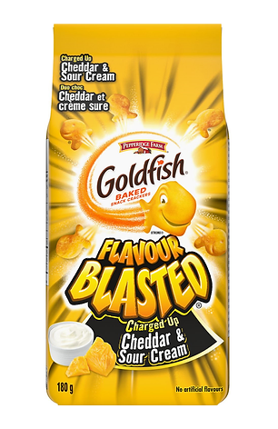Goldfish Flavour Blasted Cheddar and Sour Cream Crackers 180g