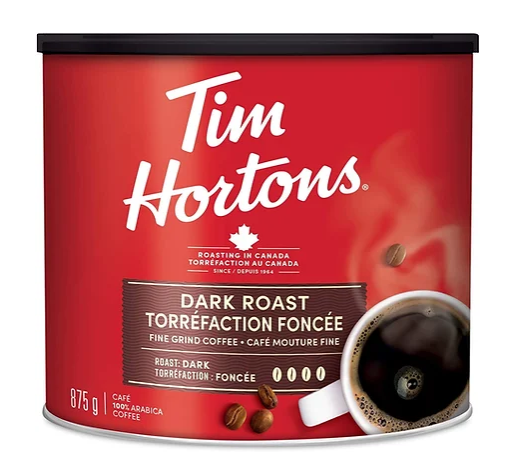 Tim Hortons Dark Roast Fine Grind - 875g