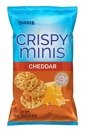 Buy Quaker Crispy Minis Cheddar Rice Chips - 100g