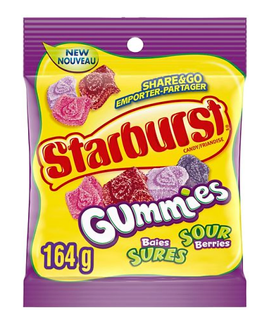 Starburst Gummies Sour Berries 164g